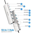 thumbnail image 2 of Estación de acoplamiento para ordenador portátil WAVLINK de 10 Gbps con doble HDMI de 100 W PD, 2 of 9