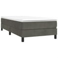 thumbnail image 3 of Casafoyer Box Spring Bed Frame Dark Gray 39.4"x74.8" Twin Velvet, 3 of 3