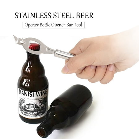 Stainless Steel Beer Opener Bottle Opener Bar Tool for Serving Kitchen Barbecue Party Bar