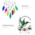 thumbnail image 2 of Amdohai Glass Wind Chime Bird Shaped Hanging Ornament Relaxing Music Wind, 2 of 7