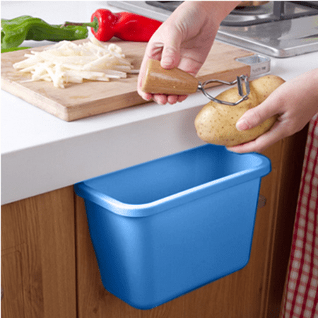 Smarit Home Kitchen Cabinet Door Mounted Plastic Hanging Wastebasket Smarit Home Kitchen Cabinet Door Mounted Plastic Hanging Wastebasket Trash Can Garbage Bins Recycling Container Storage