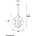 thumbnail image 3 of 10030SN Maxim Lighting Provident-Three Light Pendant-12 Inches wide by 14.5 inches high-Satin Nickel Finish, 3 of 4