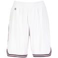 thumbnail image 6 of Holloway Sportswear M Womens RETRO BASKETBALL SHORTS White/Maroon 224377, 6 of 7
