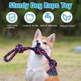 thumbnail image 3 of Dog Rope Toys 2 Nearly Indestructible Dog Toys, Dog Toy for Medium to Large Breed, Dental Cleaning Chew Toys, Dog Tug Toy for Boredom, Dog Teething Toys, Dog Rope Toy for Aggressive Chewers, 3 of 7