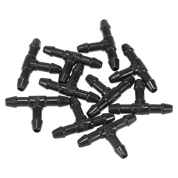 10pcs T Shaped Plastic 3 Way Windshield Washer Hose Connector Tube Pipe Fitting Splitter Adapter for Car Auto