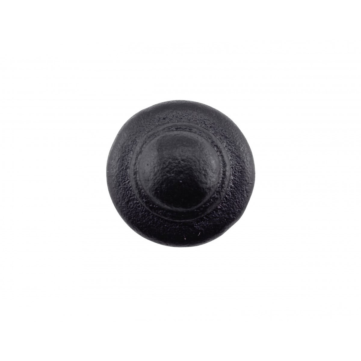 Renovators Supply Cabinet Knobs 1 1/8 in. Round Black Iron Cabinet Handles w/Screws Kitchen Cabinet Handles Pack of 10