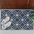 thumbnail image 7 of Woven Trends Modern Contemporary 3-Piece Rug Set, 5x7 Area Rug, 2x5 Runner Rug, 2x3 Accent Mat, Livingroom, Bedroom, Entryway, Durable and Stain Resistant, Blue, 7 of 7