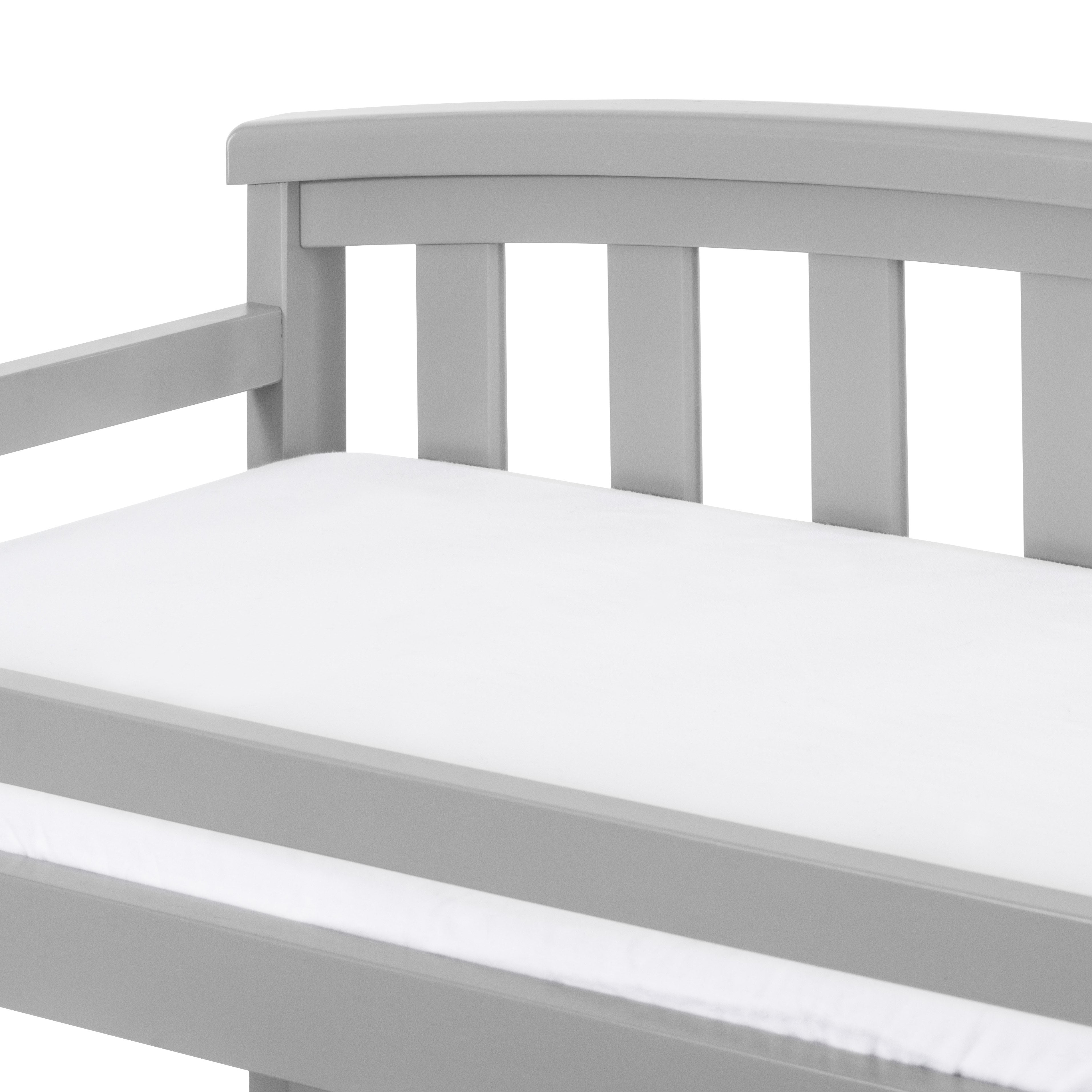Child Craft Curve Top Changing Table, Cool Gray