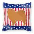 thumbnail image 2 of Carolines Treasures BB3351PW1818 USA Patriotic Chow Chow Fabric Decorative Pillow, 2 of 2