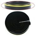 thumbnail image 3 of 20ft Garage Door Sealing Strip - Waterproof, Flame-Retardant PVC, Weatherproof Protection for Pests & Dust, Adjustable & Easy To Install, Visible Yellow Stripes for Safety, 3 of 13