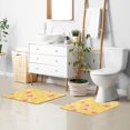 thumbnail image 6 of Yayeee Bath Rug for Bathroom Floor Non Slip Rectangle Fluffy Soft Absorbent Mat, 16"x24", Yellow Stars, 6 of 7