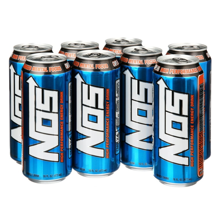 NOS High Performance Energy Drink, 16 Fl Oz (24 Cans)