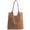 Tan, variant on Soft Faux Suede Tote Bag for Women - Magnetic Closure Hobo Handbag, Casual Vegan Leather Purse​