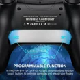 thumbnail image 4 of Manettes Sans Fil Rose, Manette Nintendo Switch pour PC Nintendo Switch/Lite/OLED/Windows avec Fonction Programmable/Vibration/Turbo, Manette Switch Pro avec 2 Capuchons de Pouce, 4 of 7