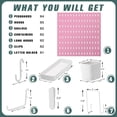 thumbnail image 3 of Pegboard Combination Kit Wall Mounted Storage Set with Pegboards & Accessories Hanging Peg Boards Organizer for Walls Display Crafts Organization Kitchen Organizer &, 3 of 7