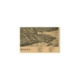 thumbnail image 2 of Historic Panoramic View - Plattsburgh New York - Burleigh 1899 - Vintage Wall Art, 2 of 4