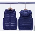 thumbnail image 4 of WIBACKER 4-10T Boys Girls Puffer Down Vest Child Hooded Zip Jacket Winter Lightweight Coat, 4 of 6