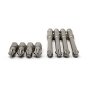 JIS (Japanese Industrial Standard) Screwdriver Impact Bits #2 #3 (Set of 8, 2 Ea) 1/4 Inch 0059-004