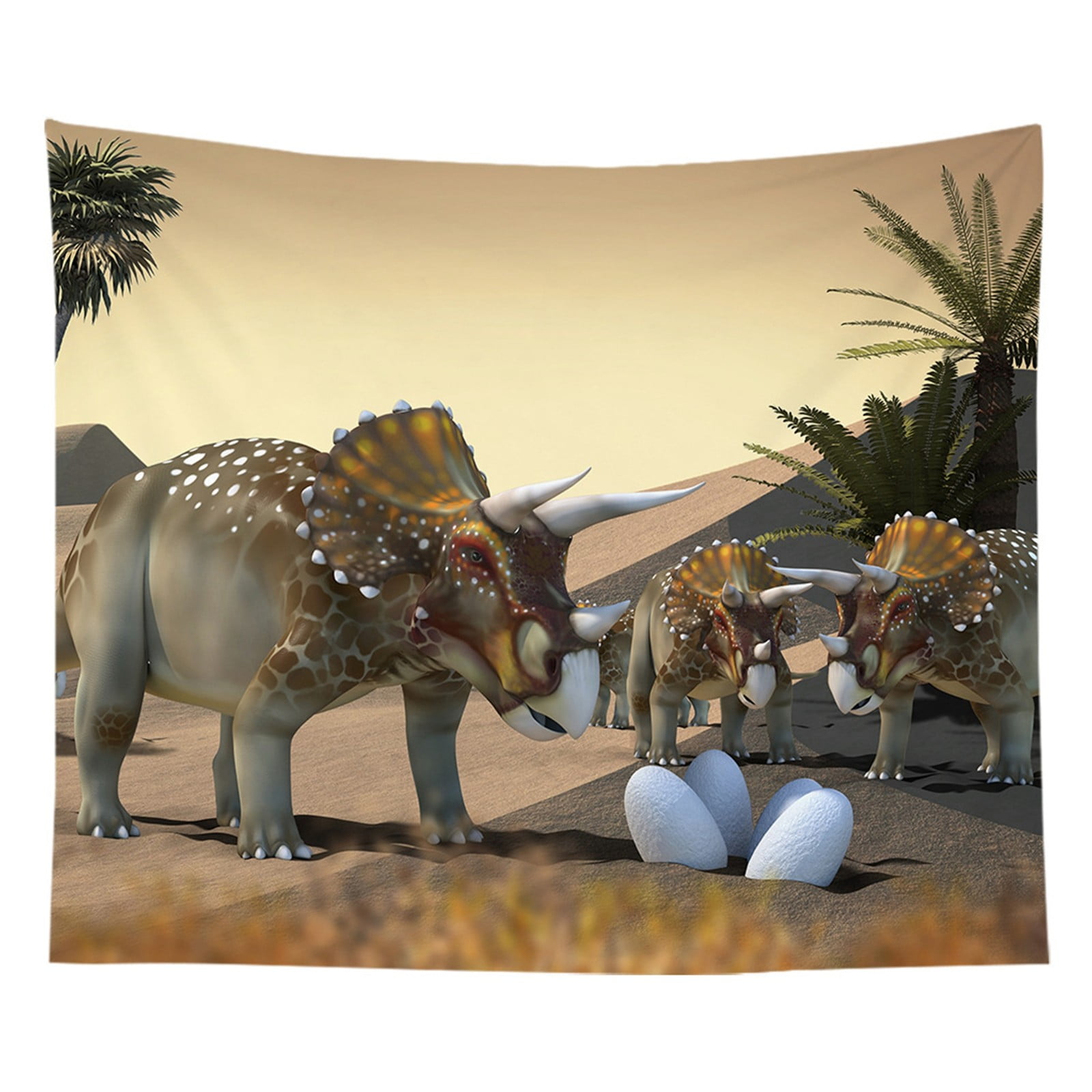 Dinosaur Tapestry For Men Large Cool College Dorm Tapestry Forest Art