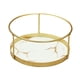 thumbnail image 3 of Estante de baño Organizador de cosméticos Soporte redondo para maquillaje de baño Organizador de tocador Blanco de una sola capa, 3 of 9