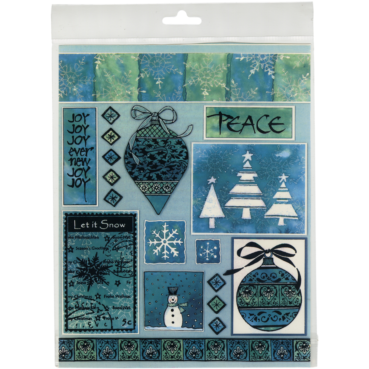 Penny Black StickersLet It Snow, Pk 6, Penny Black