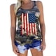 thumbnail image 5 of Camiseta Sin Mangas con la Bandera Estadounidense para Mujer, Camisetas Sin Mangas del 4 de Julio para Mujer, Camisetas Patrióticas con la Bandera de EE UU, Chaleco Verde S, 5 of 7