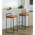 thumbnail image 3 of LumiSource Fuji Stacker Barstool - Set of 2, 3 of 8