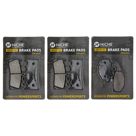 Niche Complete Organic Brake Pad Set for Kawasaki Ninja ZX6R Motorcycle MK1002556
