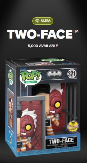Funko Pop! Two Face #371 Funko Digital Ultra Droppp LE 5000