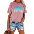 thumbnail image 6 of XCHQRTI Pine Tree Tshirt Graphic Tees Sunset Women Ladies Tee Shirts Nature Short Sleeve, 6 of 9