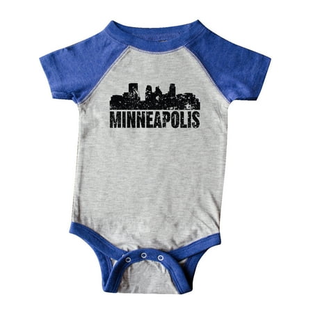 

Inktastic Minneapolis Skyline Grunge Gift Baby Boy or Baby Girl Bodysuit