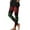 Green, variant on Women's Christmas Halloween Leggings High Waisted Soft Stretchy Plaid Printed Yoga Tights L