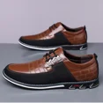 thumbnail image 6 of Mens Dress Shoes Casual Business Oxford Derby Orthopedic Leather Shoes Simple Lace-up Walk Loafers Flats Shoes for Men, 6 of 8