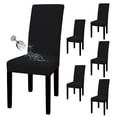 thumbnail image 1 of Juego de 6 fundas impermeables para sillas Parson, de fácil manejo, color negro, 1 of 7