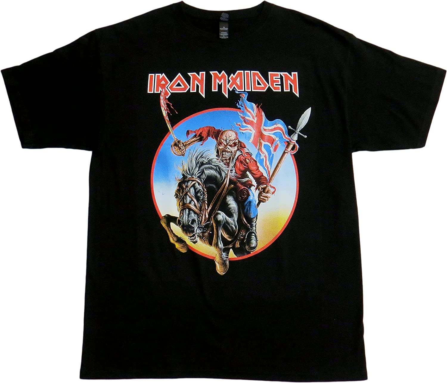 Iron Maiden Graphic TShirt Rock Band Tee Black XS5XL