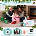 thumbnail image 5 of PayUSD Kids Camera for Girls Boys 32GB 1080HD Selfie Digital Cameras Video Toddler Toys Christmas Birthday Gift Age 3-10, Green and Blue, 5 of 9