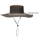 thumbnail image 2 of Sombrero para el sol, sombrero de pescador de ala ancha con protección UV, plegable con correa para la barbilla, 2 of 5