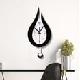 thumbnail image 3 of Wall Clock Modern Creative Water Drop Pendulum Clock With Pendulum, Silent Pendulum Clock Digital Wall Clock, 3 of 4