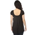 thumbnail image 3 of White Mark Women’s Maternity Short Sleeve Empire Waist Tunic Top, 3 of 6