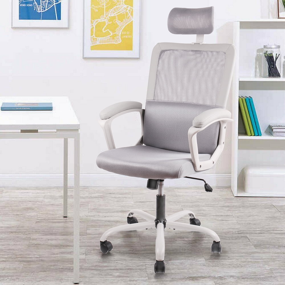 Ergonomic Office Chair Adjustable Headrest Mesh Office Chair Walmart Com Walmart Com