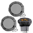 thumbnail image 1 of 2 Pcs Mesh Cover for Rain Barrel -Rain Barrel Cover with Drawstring, Water Collection Buckets Tank Protector Garden Rain Barrel Net Screen to Keep Deb, 1 of 5