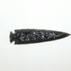 1 Obsidian Ornamental Spearhead #1117 Arrowhead