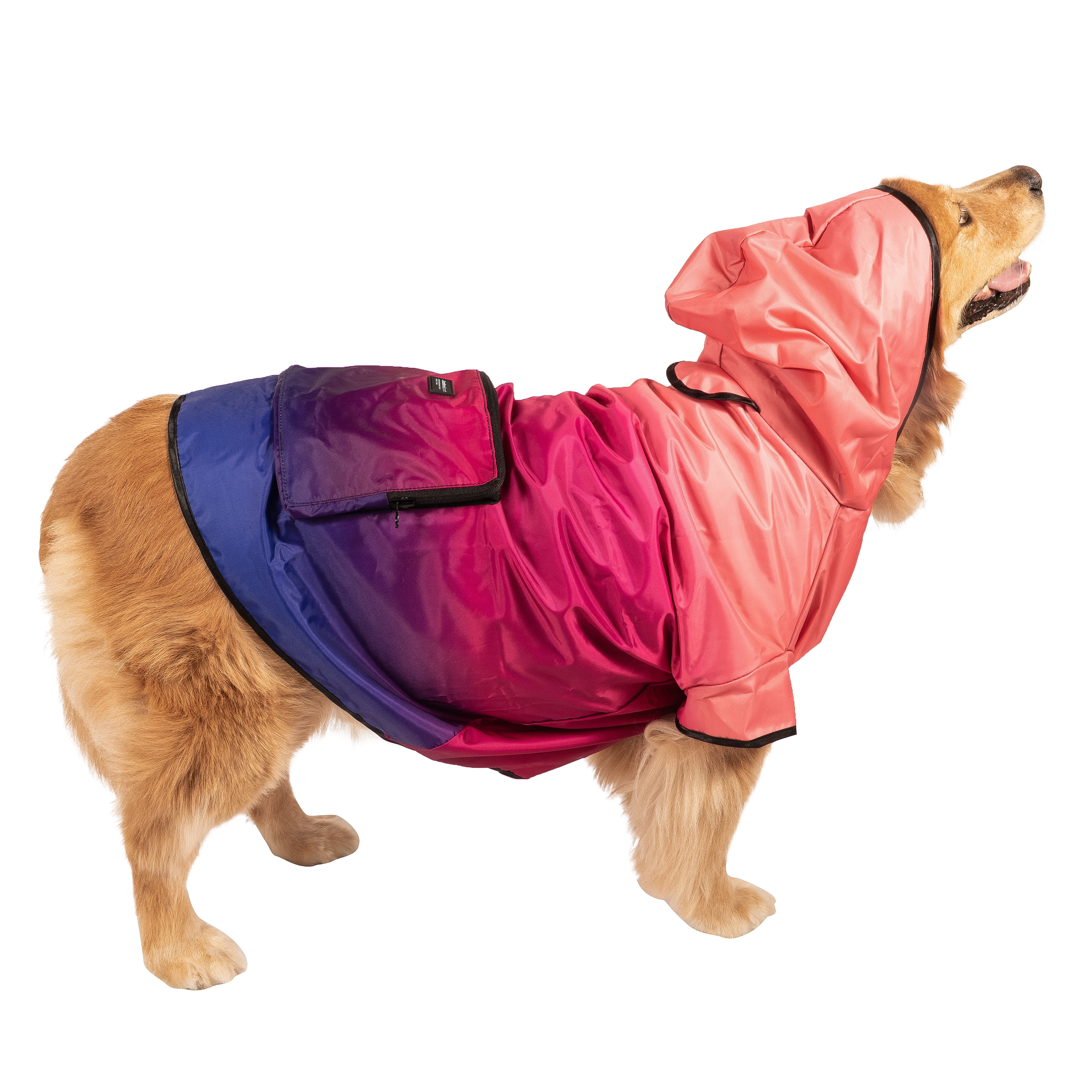 Raincoat Outdoor Dog Clothes Waterproof Transparent Windproof For Pet Dress S 