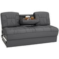 thumbnail image 2 of Qualitex De Leon Console RV Sofa Bed - 66" Wide - Charcoal Ultimate Leather, 2 of 9
