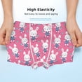 thumbnail image 3 of Yiaed Rabbit Holding Flowers Print Boys' Boxer Briefs Cotton Casual Stretch Comfort Boys Boxers - Kids Boxer Briefs Underwear for Boys (6-18)-X-Small, 3 of 5