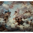 thumbnail image 3 of Henri Gervex 13x12 Black Modern Framed Museum Art Print Titled - France Welcoming Abundance, Ceiling Project for the Palais De L'Elysee (1907), 3 of 5