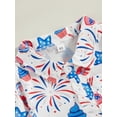 thumbnail image 5 of Bagilaanoe 4th of July Toddler Baby Boys Shirt Short Sleeve Print Summer Tops 6M 12M 18M 24M 3T 4T Kids Independence Day Clothes, 5 of 9