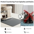 thumbnail image 6 of Fabulas Coffee Mat 16"x24", Absorbent Coffee Bar Mats for Countertop Hide Stain Rubber Backed Kitchen Coffee Bar Accessories Dish Drying Mat Fit Under Coffee Maker Espresso Machine, Dark Gray, 6 of 7