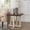 Walnut, variant on Contemporary Faux Concrete & White End Table, Modern Compact Side Table with Intersecting Base, Durable Engineered Wood Accent Table for Living Room Sofa Side