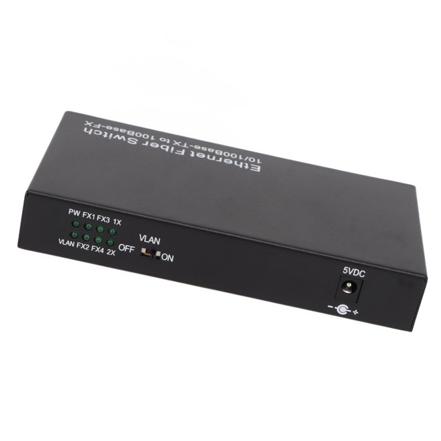 Conmutador óptico Ethernet ANGGREK 6 Puertos 10 100 Mbps RX1550 Tx1310nm